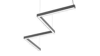 Светильник светодиодный зигзаг FS-TG 80 Вт 425х70х1499